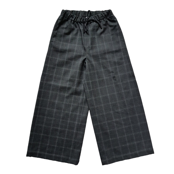 Babaton Pants - Aritzia Babaton Plaid Wide Leg Pants Crop High Waist Stretch Business Casual